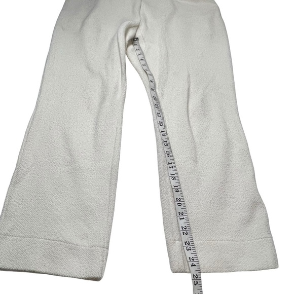 Varley Women Finley Track Pants SZ L Ivory Casual PullOn Jersey Knit Terry Cloth - Picture 9 of 11